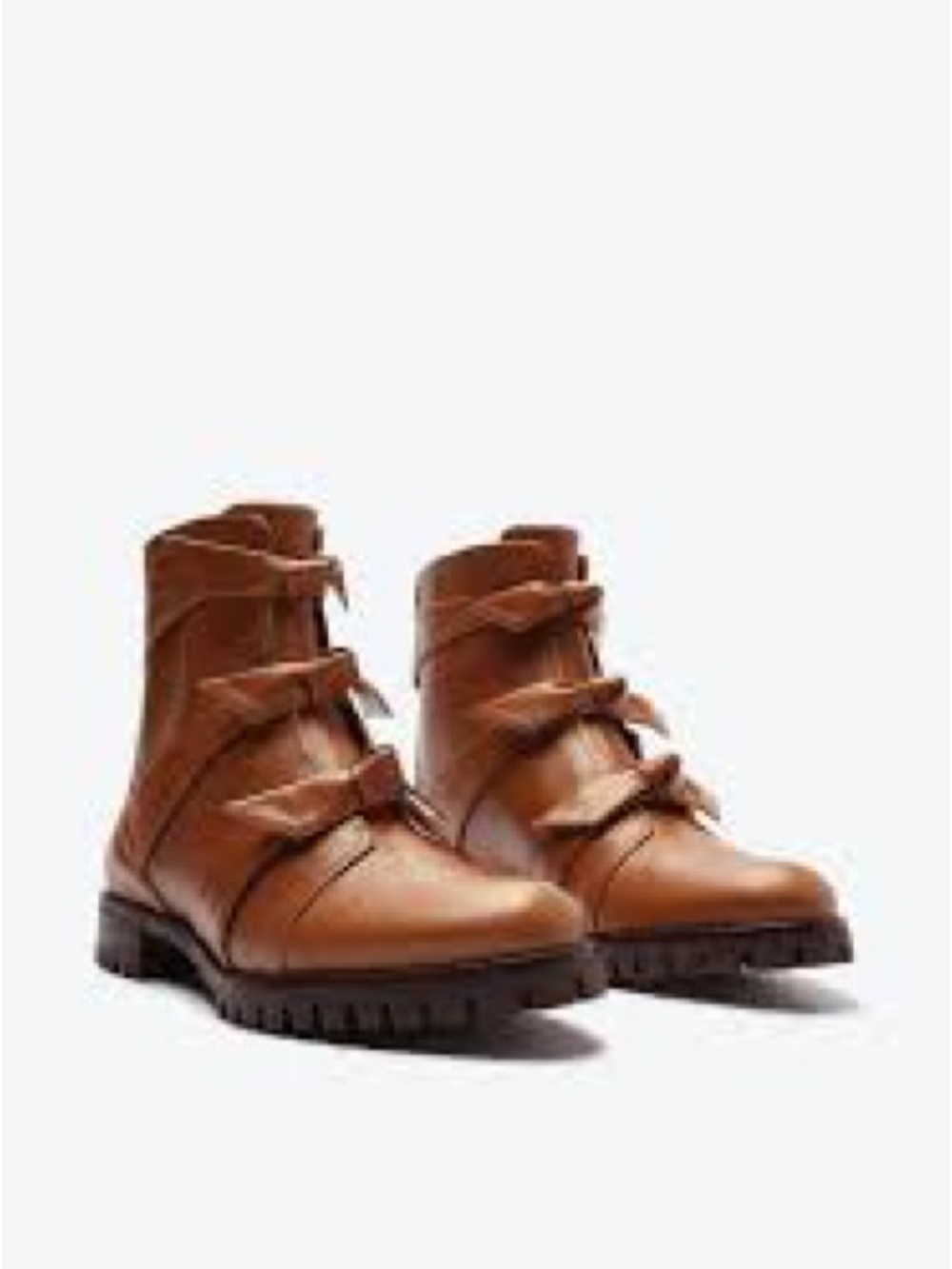 Alexandre Birman Brown Women's Ankle Boots with Buckle Straps